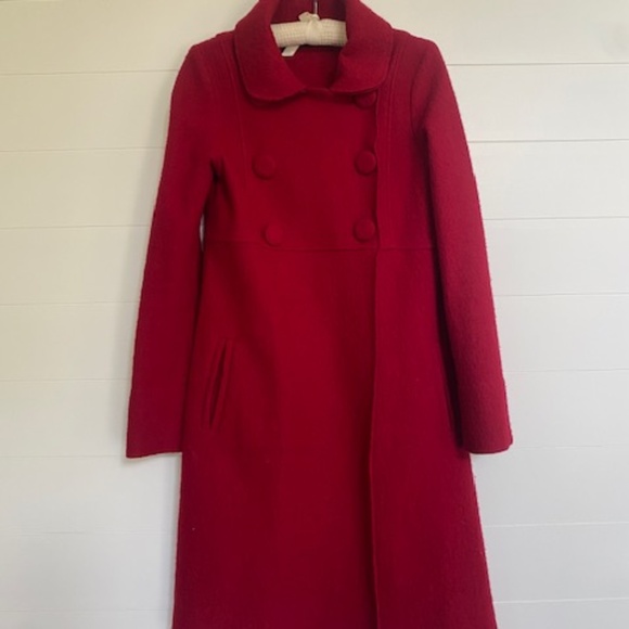 Red Wool Coat - Picture 1 of 5